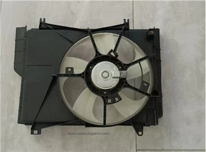 Mitsubishi G4 hűtőventilátor motor + ventilátorlapát + ventilátorvédő komplett készlet 1355A278